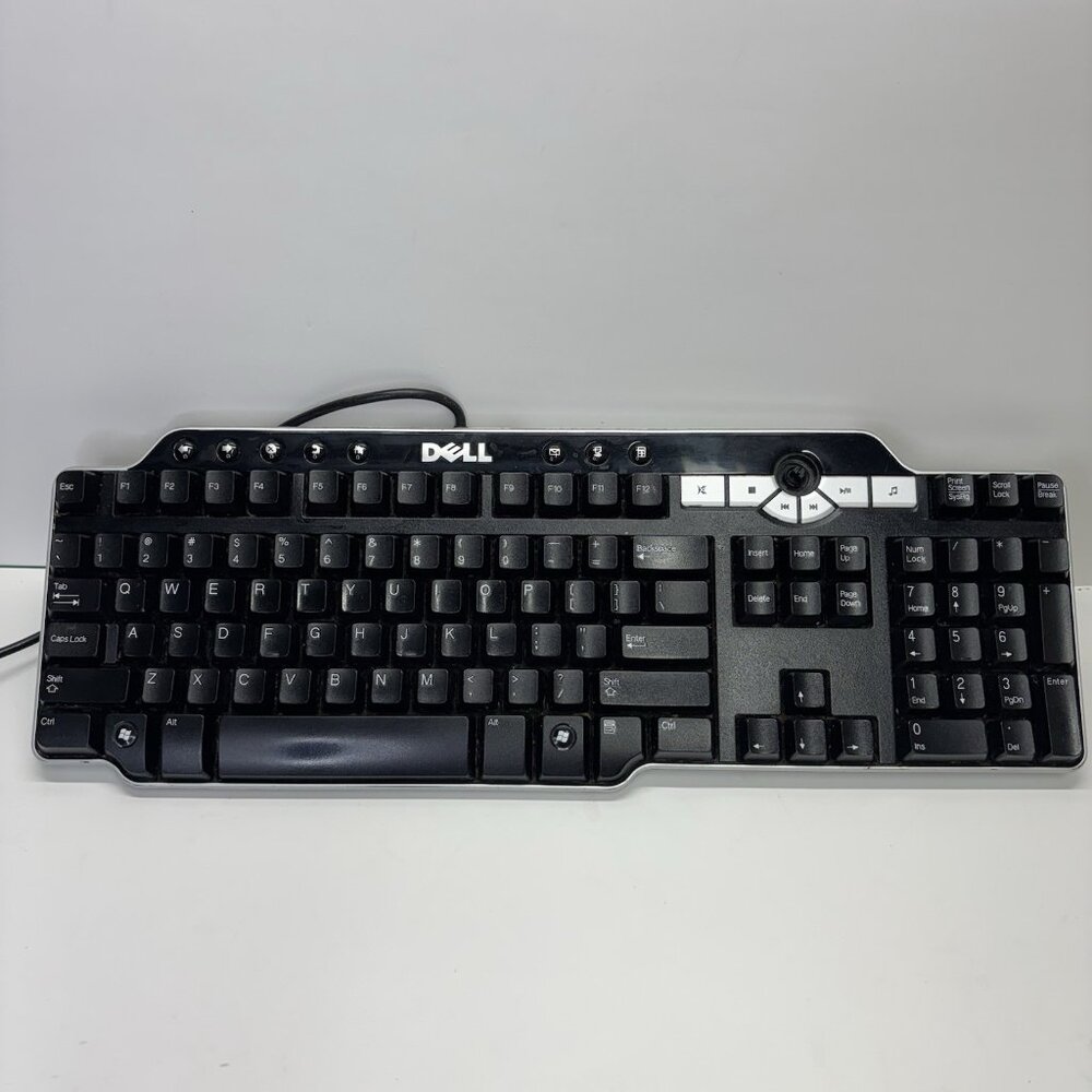 Dell SK-8135 USB Hub Wired, Multimedia Keyboard‎ - Black - Tested And Works